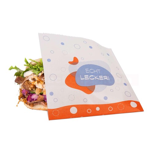 Snackbeutel weiß Pergamentersatz 40g fettdicht 16x16cm Echt lecker (KTN=2000 STÜCK) Produktbild Additional View 2 L