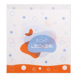 Snackbeutel weiß Pergamentersatz 40g fettdicht 16x16cm Echt lecker (KTN=2000 STÜCK) Produktbild
