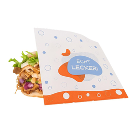 Snackbeutel weiß Pergamentersatz 40g fettdicht 16x16cm Echt lecker (KTN=1000 STÜCK) Produktbild