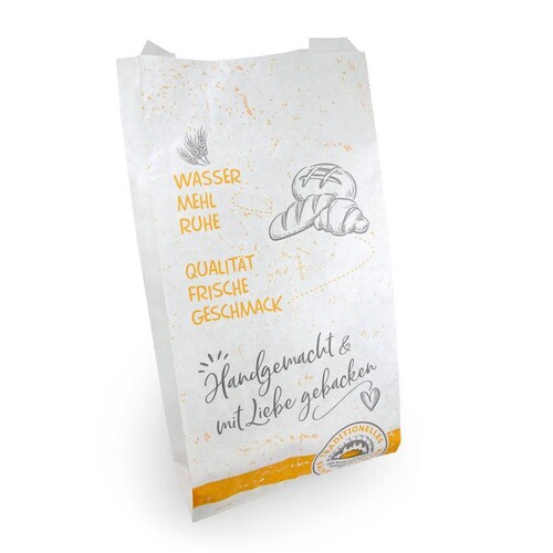 Faltenbeutel Bäckerhandwerk Norm 4 17x9x35cm weiß 35g (PACK=1000 STÜCK) Produktbild Additional View 1 L