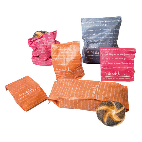 Faltenbeutel mmmhh 14x6x28cm FV3 35g orange (PACK=1000 STÜCK) Produktbild Additional View 1 L