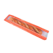 Baguettefaltenbeutel mit Sichtfenster mmmhh 12x6x63cm orange (KTN=1000 STÜCK) Produktbild