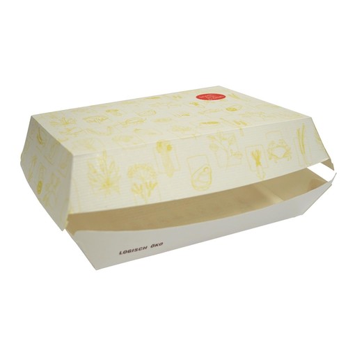Mealbox 4 mit Clamshell Deckel XXL Greet 200x150x75mm / weiß (KTN=250 STÜCK) Produktbild