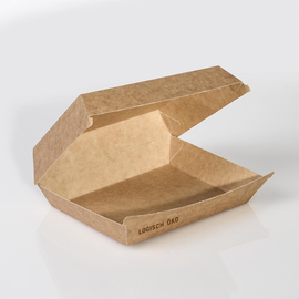 Mealbox 4 mit Clamshell Deckel XXL Greet 200x150x75mm / braun (KTN=250 STÜCK) Produktbild