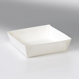 Snackbox ohne Deckel Umami 1010 ml 154x154x50mm / weiß / Bodenmaß 130x130mm (KTN=200 STÜCK) Produktbild