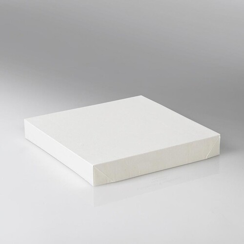 Deckel ohne PLA Fenster für Snackbox Umami 1370+2370ml / 178x178x25mm / weiß (KTN=200 STÜCK) Produktbild Front View L