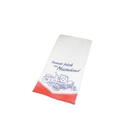 Faltenbeutel Immer Frisch aus Meisterhand 12x5x23cm weiß 35g (PACK=1000 STÜCK) Produktbild