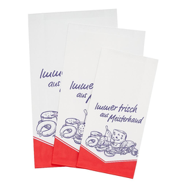 Faltenbeutel Immer Frisch aus Meisterhand 20x7x31cm weiß 40g (PACK=1000 STÜCK) Produktbild