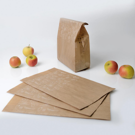 Obst- und Gemüsebeutel Greet S 17+12x34cm Zellulose braun (KTN=1000 STÜCK) Produktbild