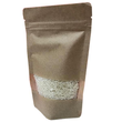 Kraftpapier Standbodenbeutel 50g 110 x 185 mm / braun / CPP Sichtfenster mit Druckverschluss (KTN=1000 STÜCK) Produktbild
