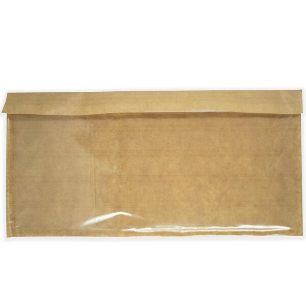 Frischebeutel mit Permanentverschluss 350x195mm inkl. 35mm Lasche braun Kraftpapier mit PE-Beschichtung (KTN=1000 STÜCK) Produktbild