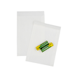 Papier Flachbeutel weiß Kraft 50g mit Klappe 105x150+20mm (PACK=500 STÜCK) Produktbild