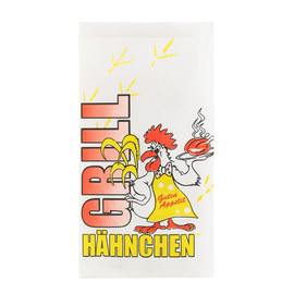 Hähnchenbeutel 1/1 2-lagig "Gockel" mit PE-Einlage 130x80x270mm (KTN=500 STÜCK) Produktbild