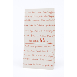 Warmhaltebeutel mmmhh S 10+8x24cm / PP-beschichtet / weiß/orange (KTN=500 STÜCK) Produktbild