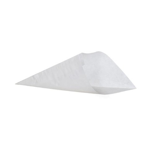Pommes-Spitztüte 23cm für 250g 40g Pergament weiß (PACK=1000 STÜCK) Produktbild Front View L