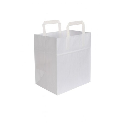 Tortentragetasche ohne Druck 26x17x25cm 70g weiß (KTN=250 STÜCK) Produktbild Front View L