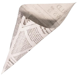 Spitztüte aus Pergamentersatzpapier 40g 125g / Höhe 19cm / Druck Newsprint (KTN=1000 STÜCK) Produktbild