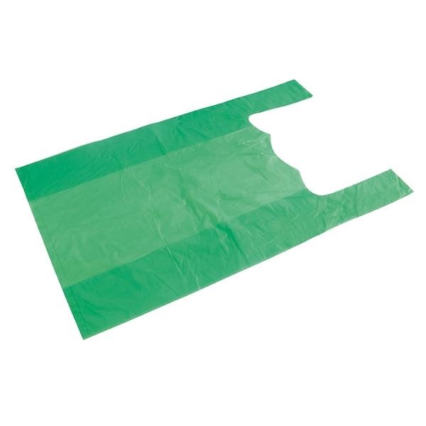 HDPE Hemdchentasche Jumbo geblockt 30x18x55cm 14my grün (PACK=100 STÜCK) Produktbild