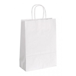 Papiertragetasche weiß 100g / 24x11x31cm mit gedrehter Papierkordel (KTN=150 STÜCK) Produktbild