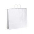 Papiertragetasche weiß 110g / 54x15x49cm mit gedrehter Papierkordel (KTN=100 STÜCK) Produktbild