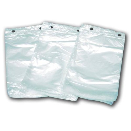 HDPE Seitenfaltenbeutel / 16x6x28+3cm 13my / transparent / geblockt (PACK=500 STÜCK) Produktbild Front View L