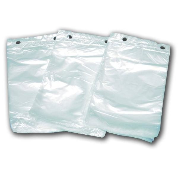 HDPE Seitenfaltenbeutel / 16x6x28+3cm 13my / transparent / geblockt (PACK=500 STÜCK) Produktbild Front View XL