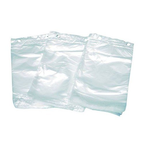 HDPE Seitenfaltenbeutel / 20+8x32+3cm 13my / transparent / geblockt (KTN=2500 STÜCK) Produktbild Front View L