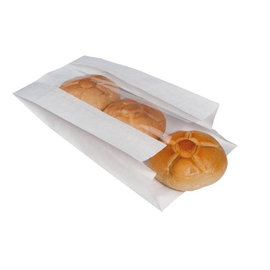 Sichtstreifenbeutel ohne Druck 20x7,5x36cm 40g Kraft weiß (KTN=2000 STÜCK) Produktbild