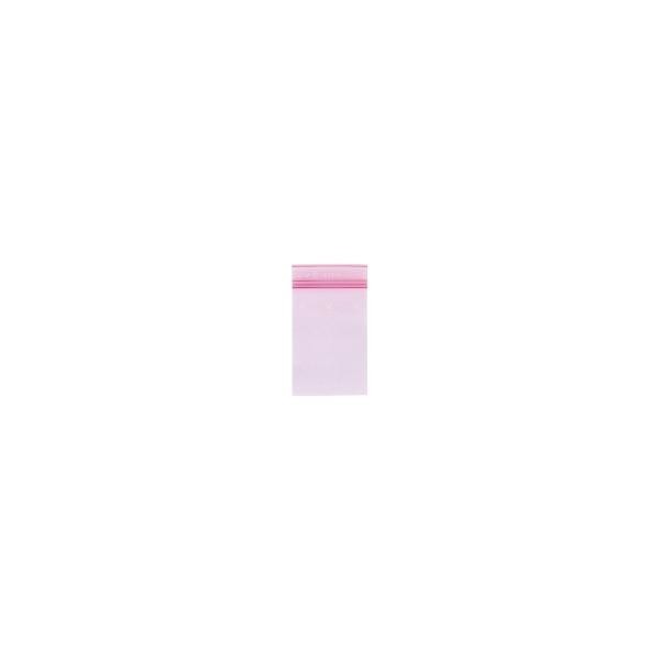 LDPE Druckverschlussbeutel rosa 80 x 120mm / 80µ / MINIGRIP/antistatisch (KTN=1000 STÜCK) Produktbild Additional View 1 XL