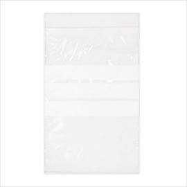 LDPE Druckverschlussbeutel transparent 80 x 120mm / 50µ / Stempelfeld (KTN=1000 STÜCK) Produktbild