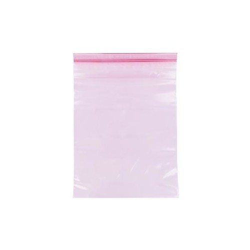 LDPE Druckverschlussbeutel rosa 300 x 400mm / 80µ /MINIGRIP/antistatisch (KTN=500 STÜCK) Produktbild Additional View 4 L