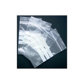 LDPE Druckverschlussbeutel transparent 70 x 100mm / 60µ / MINIGRIP/Stempelfeld (KTN=1000 STÜCK) Produktbild