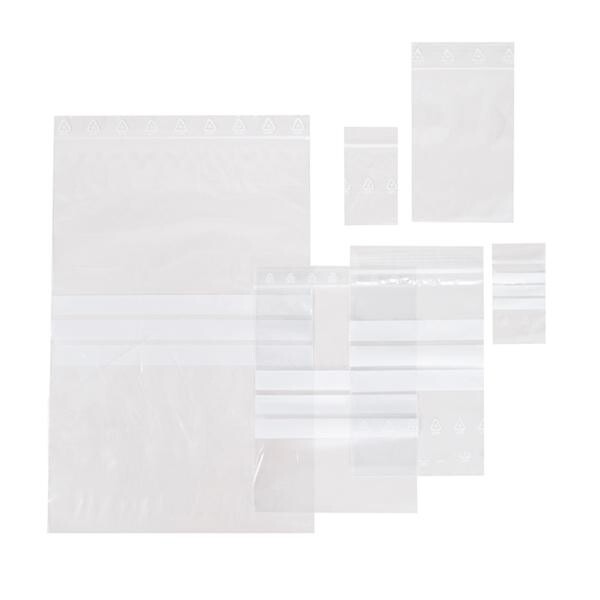 LDPE Druckverschlussbeutel transparent 100 x 150mm / 50µ / Stempelfeld (KTN=1000 STÜCK) Produktbild Additional View 1 XL