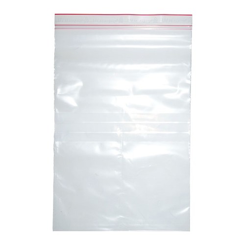 LDPE Druckverschlussbeutel transparent 200 x 300mm / 80µ / MINIGRIP / UV-Schutz (KTN=1000 STÜCK) Produktbild Front View L