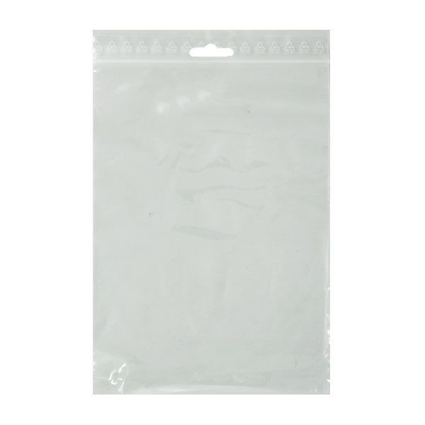LDPE Druckverschlussbeutel transparent 160 x 220mm / 50µ / Euroloch (KTN=1000 STÜCK) Produktbild Front View XL