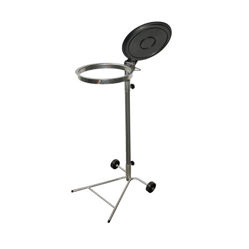 Müllsackständer für bis 120l Säcke / schwarz / fahrbar / feuerverzinkt / 425x525x985mm Produktbild Additional View 4 L