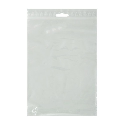 LDPE Druckverschlussbeutel transparent 220 x 310mm / 50µ / Euroloch (KTN=1000 STÜCK) Produktbild Front View L