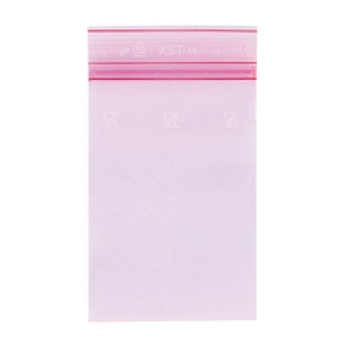 LDPE Druckverschlussbeutel rosa 220 x 320mm / 80µ /MINIGRIP/antistatisch (KTN=1000 STÜCK) Produktbild