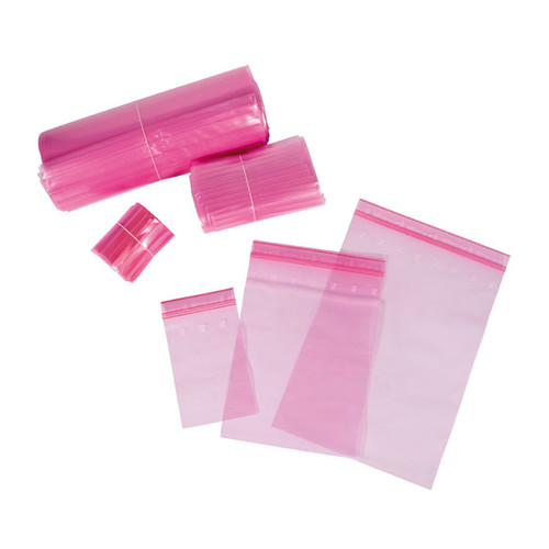 LDPE Druckverschlussbeutel rosa 220 x 320mm / 80µ /MINIGRIP/antistatisch (KTN=1000 STÜCK) Produktbild Additional View 2 L