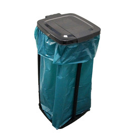 Müllsackständer für bis 120l Säcke / schwarz / Kunststoff Produktbild