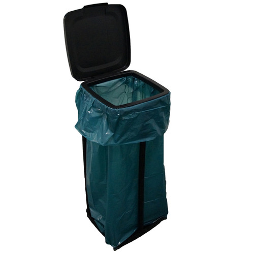 Müllsackständer für bis 120l Säcke / schwarz / Kunststoff Produktbild Additional View 1 L