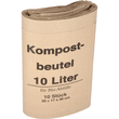 Müllsack Bio 20+16x36cm Papier braun (PACK=10 STÜCK) Produktbild Additional View 1 S