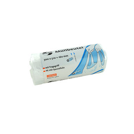 Müllbeutel mit Tragegriff 30l / 10µ / 500x510+160mm / transparent / Universal Plus (RLL=40 STÜCK) Produktbild