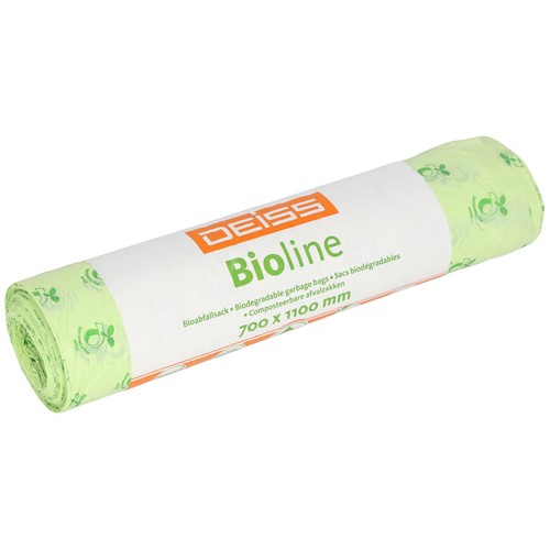 Bio-Müllsäcke Bioline 120l / 25µ 700x1000mm / natur / kompostierbar (RLL=10 STÜCK) Produktbild Front View L