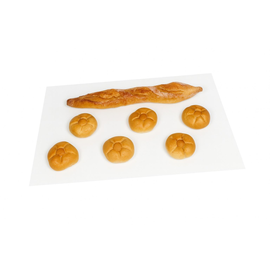 Backtrennpapier Premium 40x60cm weiß 41g/m² beidseitig silikonisiert hitzebeständig bis 220°C (KTN=500 STÜCK) Produktbild