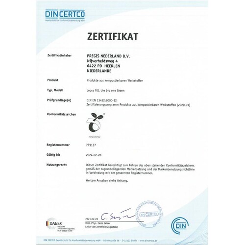 Füllmaterial grün Flo-Pak Bio 8 (SACK=400 LITER) Produktbild Additional View 4 L