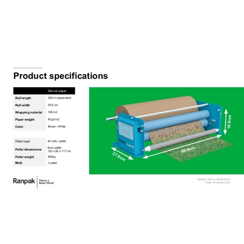 Geami WrapPak Manual Expander Papierpolstermaschine Abreiß-Konverter Produktbild Front View L
