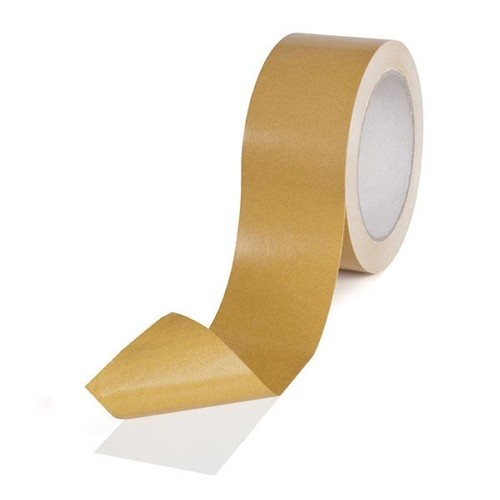 PP Klebeband doppelseitig weiß 50mm x 25m / 90µ / RK 841 synth. Kautschuk (RLL=25 METER) Produktbild