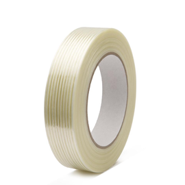 Gewebe Filamentband 25-38-50-75mm x 50m Glasfaser Klebeband Packband Transparent 