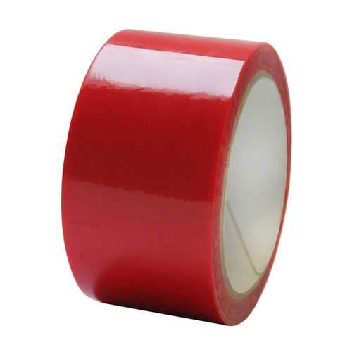 PET Sicherheitsklebeband rot 50mm x 50m / 45µ / Acrylat mit Diebstahlsicherung (RLL=50 METER) Produktbild Additional View 1 L